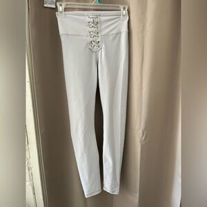 WeWoreWhat gray Lace-Up Leggings